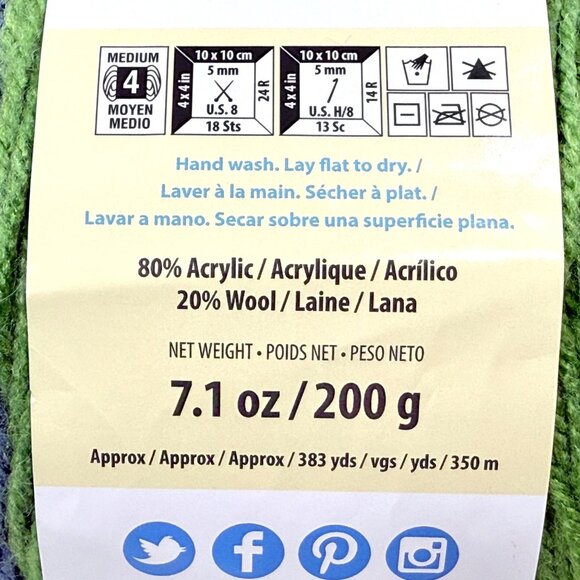 One Caron Cakes "Honey Berry" Wool Blend Yarn - 383 Yards - New Cake - Picture 4 of 5